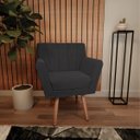 Ver imagem 1 de Poltrona Laura Pés Palito Linho - Doce Sonho Móveis POLTRONAS POLTRONAS PARA SALA POLTRONAS DECORATI