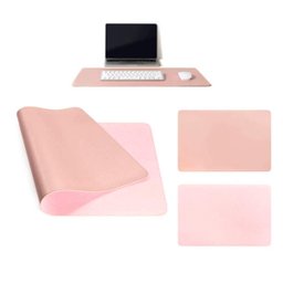 Mouse Pad 70x30 Tapete de Mesa Couro Ecologico Rosa Claro - 5