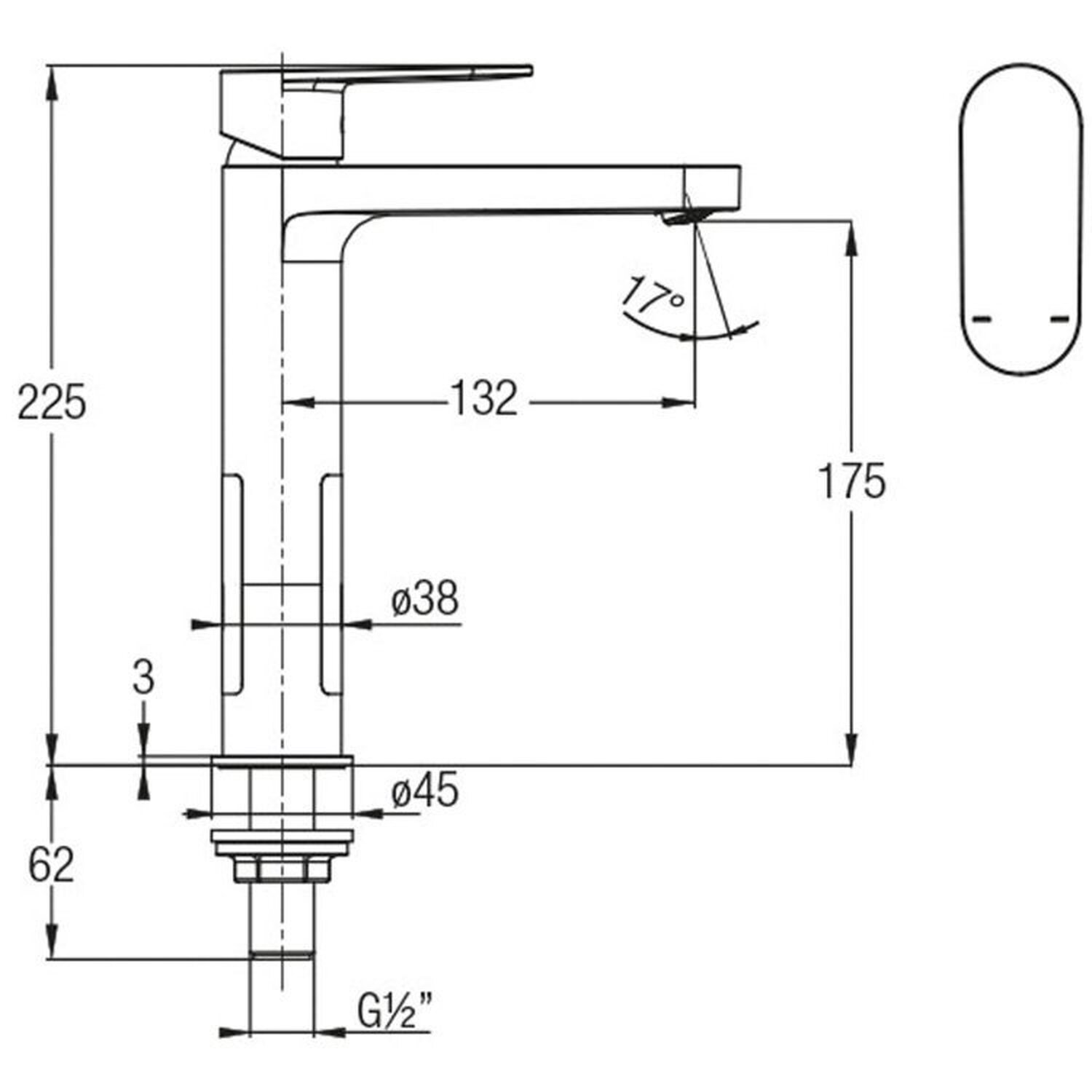 Kit com 3 Torneira para Lavatório de Mesa Bica Alta Riviera Celite - 3