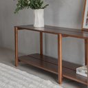 Ver imagem 4 de Rack Laguna 150cm 2 Prat Verniz Castanho