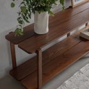 Ver imagem 2 de Rack Laguna 150cm 2 Prat Castanho