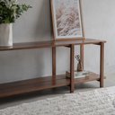 Ver imagem 3 de Rack Laguna 150cm 2 Prat Verniz Castanho