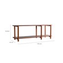 Ver imagem 6 de Rack Laguna 150cm 2 Prat Castanho