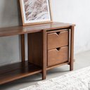 Ver imagem 5 de Rack Laguna 150cm 2 Prat Verniz Castanho