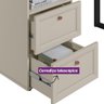 Escrivaninha 2 Gavetas Design 1.2 Pé Em Mdf Linea Brasil Freijo/off White - 7