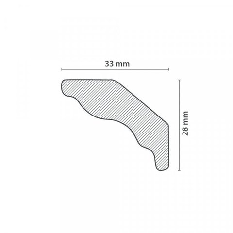 Kit 90m Linear Roda Teto Perfil de POLIESTIRENOM35 Branco Homestar
