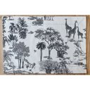 Ver imagem 5 de Kit Jogo Americano 4 Lugares Mesa Posta Toile Preto 52x36cm:preto