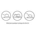 Ver imagem 2 de Travesseiro Fibras Siliconadas Max Malha Kit C/ 4 Un 50x70 - Ortobom