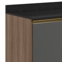 Ver imagem 3 de Balcão para Cooktop com Tampo 80cm Maly N03 Carvalho/grafite - Mpozenato