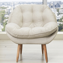 Ver imagem 2 de Poltrona Celine Galego Home Tecido de Alta Qualidade - Gelo