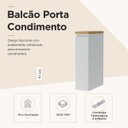 Ver imagem 5 de Balcão Porta-Condimento Nesher Rainha 20cm Branco Nature