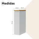 Ver imagem 3 de Balcão Porta-Condimento Nesher Rainha 20cm Branco Nature
