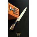 Ver imagem 3 de Cepo Premium Sg em Inox e Cabos de Roseta de Cervo