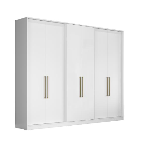 ROUPEIRO HERVAL PH 1720 - COR BRANCO - SEM ESPELHO