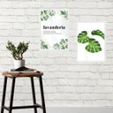 Ver imagem 2 de Kit 2 Quadros Lavanderia - Plantas 24x18cm:madeira Preta