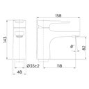 Ver imagem 2 de Monocomando Lift Lavatorio Mesa (2 Mca) Onix - Docol