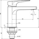 Ver imagem 3 de Kit com 3 Torneira para Lavatório de Mesa de Bica Baixa Atlas Roca Prata/Cromado Celite