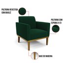 Ver imagem 7 de Poltrona Sala Base Madeira Castanho Kit 2 Marisa Bouclê D03 - D’Rossi