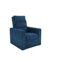 Ver imagem 2 de Poltrona Reclinável Mx14 Turin Veludo Azul E433 - Matrix