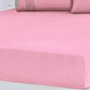 Ver imagem 4 de Lençol Queen Bella Cama Malha 100% Algodão 158x198x35 Coral