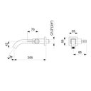 Ver imagem 2 de Kit com 3 Torneira para Lavatório de Parede Elite Celite