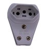 Kit 4 Plug Femea Gigante Bipolar 2p +t 20a 250v Ilumi Cor:cinza - 2