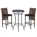 Ver imagem 1 de Mesa Bistro e 2 Banquetas Roma Preta Corda Náutica 12 Trama Original