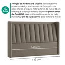 Ver imagem 6 de Cabeceira Casal 140 cm Lumina LED com Frame Corino Tcs 726 Peer