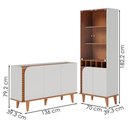 Ver imagem 3 de Cristaleira e Balcão Buffet Jurere Off White Matte Freijo Colibri