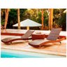 Kit 2 Espreguiçadeiras Bona e Mesa Grécia Argila - 2