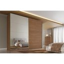 Ver imagem 1 de Guarda Roupa Casal 2 Ptas 1ESP 6GAV Hanover Castanho Europa