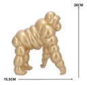 Ver imagem 6 de Decoração Escultu Macaco Gorila Puffer Poliresina Mart 19347
