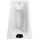 Ver imagem 2 de Banheira Design Moderno Tulipa 150cm Imersão com 1 Travesseiro Branco Ouro Fino