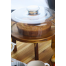 Boleira Cake Redonda Alta com Pézinho – Madeira de Teca -29,5x29,5x14cm - 2