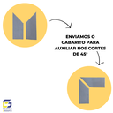 Ver imagem 4 de Moldura Painel Ripado Eva Autocolante Liso 5cmx5mm 10 Metros - Cinza