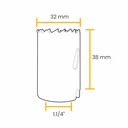 Ver imagem 4 de Serra Copo Bimetal 32 Mm D-44731 - Makita