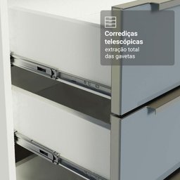 Armário de Cozinha Completa 566cm Branco/cinza Lux Madesa 01 - 8