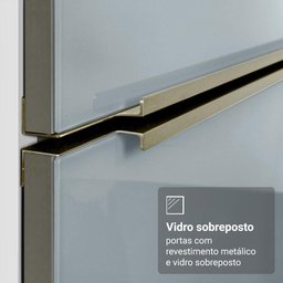 Armário de Cozinha Completa 566cm Branco/cinza Lux Madesa 01 - 7