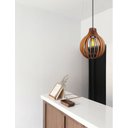 Ver imagem 4 de Luminária Pendente Lustre de Teto Coquinho Marrom em Madeira Mdp