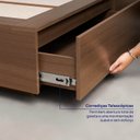 Ver imagem 5 de Cama Queen/Casal com Gavetas Seringal CabeCasa MadeiraOriginals Nogal Marrom