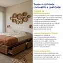 Ver imagem 7 de Cama Queen/Casal com Gavetas Seringal CabeCasa MadeiraOriginals Nogal Marrom