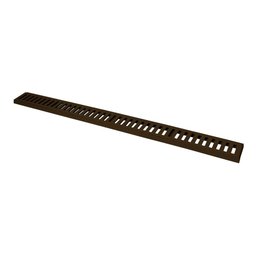Ralo Grelha Linear com Caixilho em Alumínio Marrom 15x100cm - 1