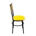 Ver imagem 5 de 2 Cadeiras Pretas para Cozinha Viena Palha:Amarelo
