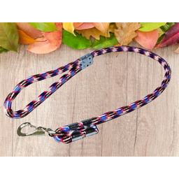 Guia para Cães em Corda 14mm X 80cm Azul/banco - 2