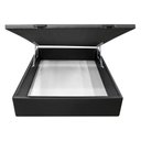 Ver imagem 3 de Base Box Baú para Cama Casal 138x188cm Liz S05 Sintético Preto - Mpozenato