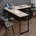 Ver imagem 4 de Conjunto de Escritório Escrivaninha em L e Gaveteiro Volante