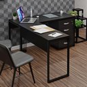 Ver imagem 4 de Conjunto de Escritório Escrivaninha em L e Gaveteiro Volante