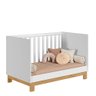 Berço Mini Cama para Quarto Infantil Linha Encanto Slim:branco Acetinado - 5