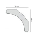Ver imagem 3 de Kit 120m Linear Roda Teto A5 Perfil de Poliestireno Branco Homestar