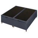 Ver imagem 6 de Base Cama Box Baú Casal Queen 158cm Hit I02 Suede Cinza - Mpozenato
